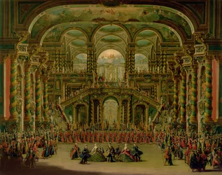 A Dance in a Baroque Rococo Palace